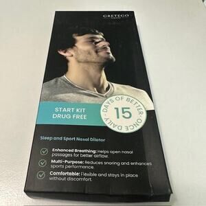 New Gretego Sleep And Sport Nasal Dilator Kit Drug Free